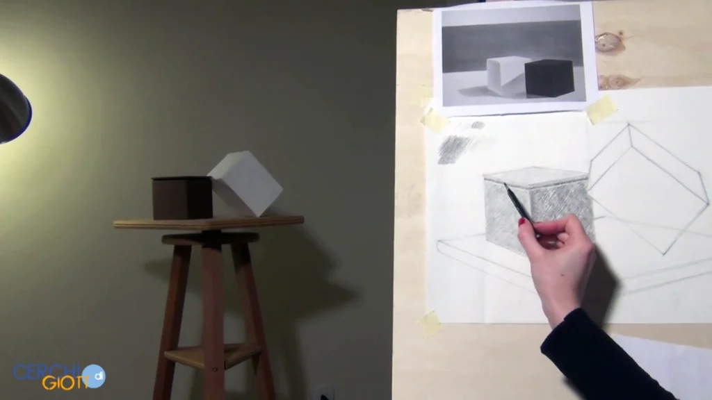 Evidenziare le variazioni di luce e ombra nel disegno
